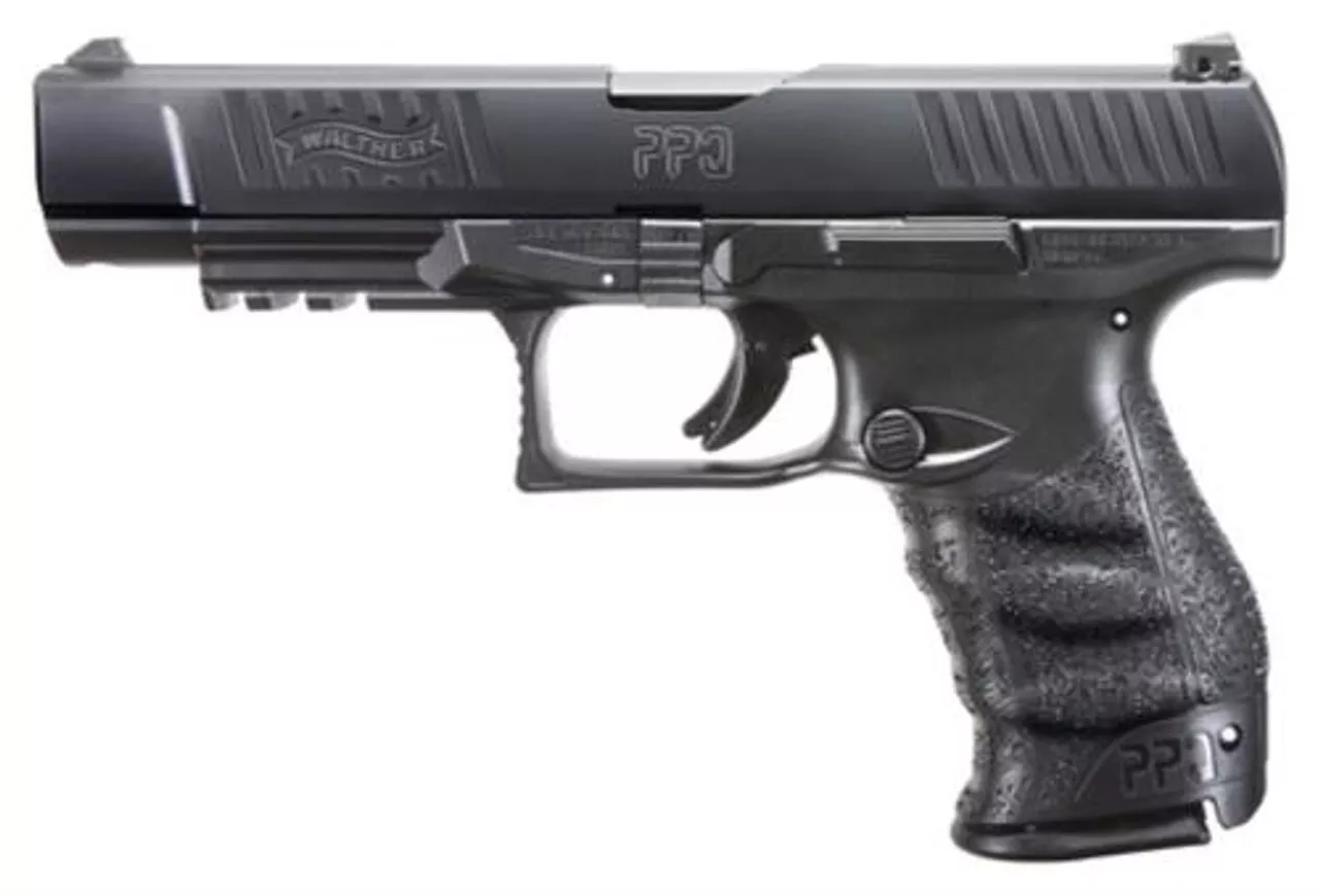 Walther PPQ M2 9mm, 5″, 10rd, Black Tenifer Finish