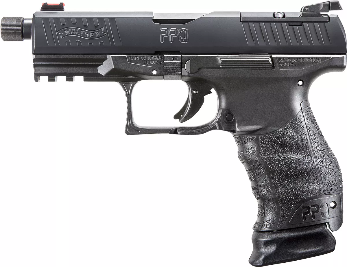 Walther PPQ Q4 Tac M1 9mm Pistol, Optics Ready