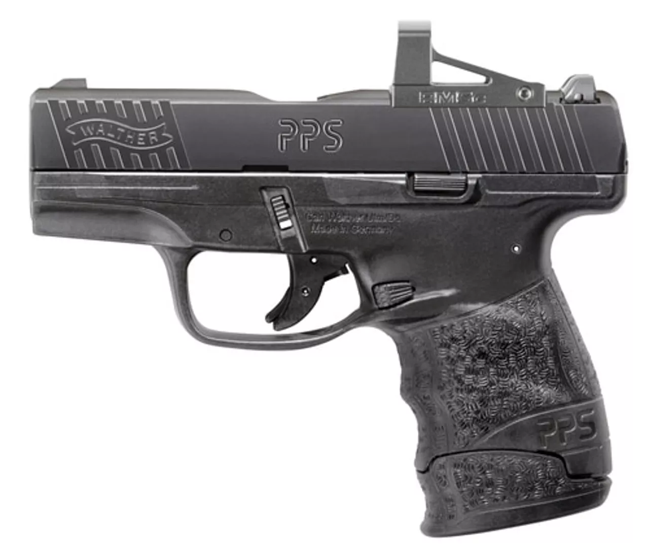 Walther PPS M2 9mm Factory Certified Pre Owned, 3.2″, RMSc, Black, 6rd/7rd, Stock #2