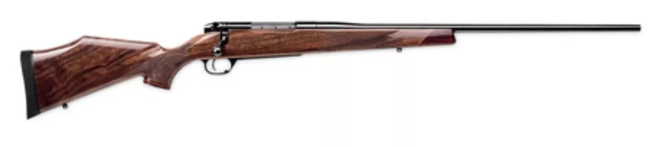 Weatherby Mark V Deluxe, .308 Win, 24″, 5rd, High Luster Blued Finish, Fancy Grade Walnut Monte Carlo Stock