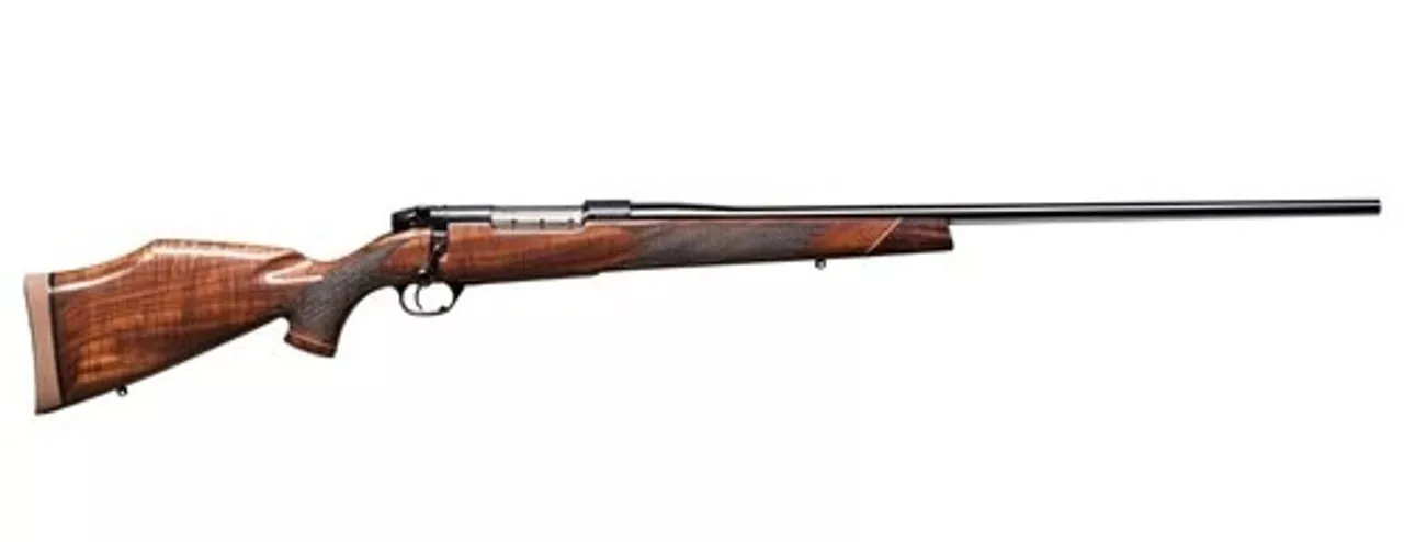 Weatherby Mark V Deluxe, .308 Win, 24″, Blued, Polished Walnut Stock