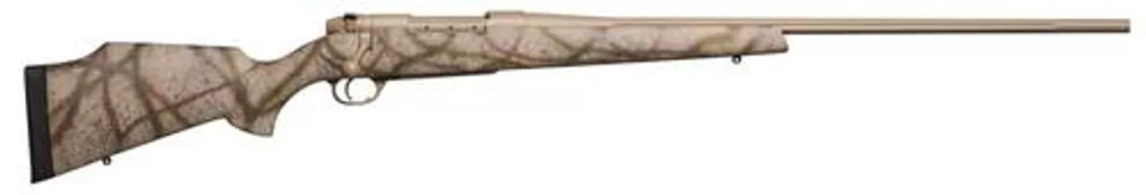 Weatherby Mark V Outfitter Bolt 6.5-300 Weatherby Magnum 28″ Barrel, Carbon Fiber Desert Camo, Black Web Stock Flat Dark Earth Cerakote, 3rd