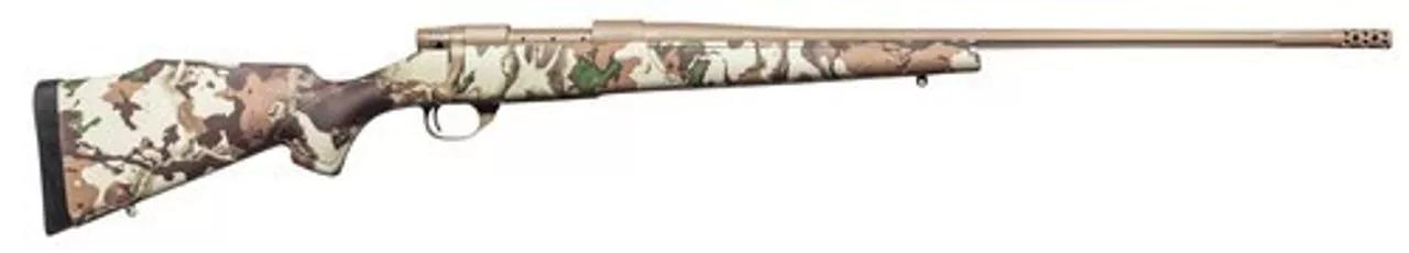 Weatherby Vanguard First Lite, Bolt Action, 6.5 Creedmoor, 26″ Barrel, Flat Dark Earth, First Lite Fusion Camo Synthetic Stock, 4Rd