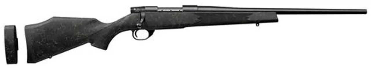 Weatherby Vanguard Volt, .22-250 Rem, 20″, Blued, Synthetic Stock, Green Webbing