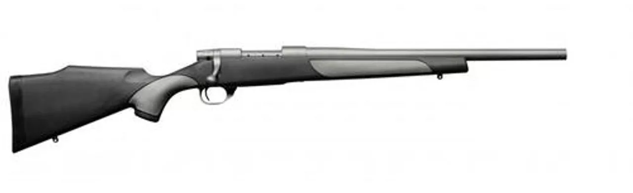 Weatherby Vanguard Weatherguard H-BAR, .223 Rem, 20″, Tactical Grey, Griptonite Stock