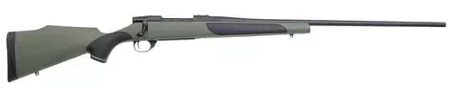 Weatherby VGY243NR40 Vanguard 243 Win Caliber 5+1 24″, Matte Blued Barrel/Rec, Green with Black Panels Griptonite Monte Carlo Stock