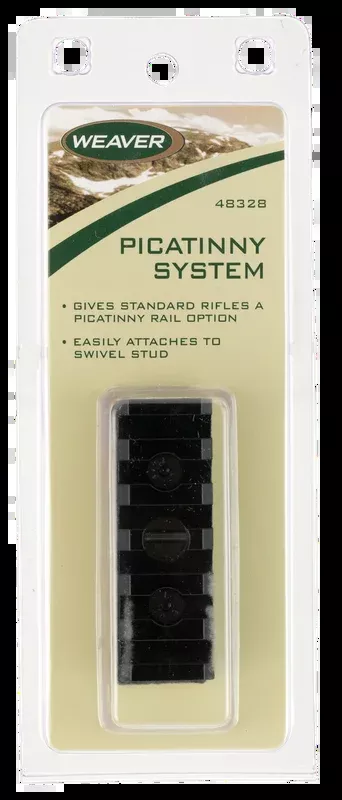 Weaver Mounts 48328 Picatinny Swivel Stud System Matte Black 0 MOA