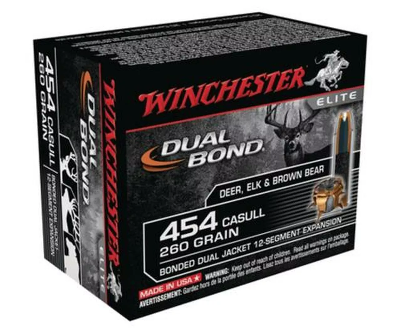 Winchester Dual Bond .454 Casull 260gr, Dual Bond