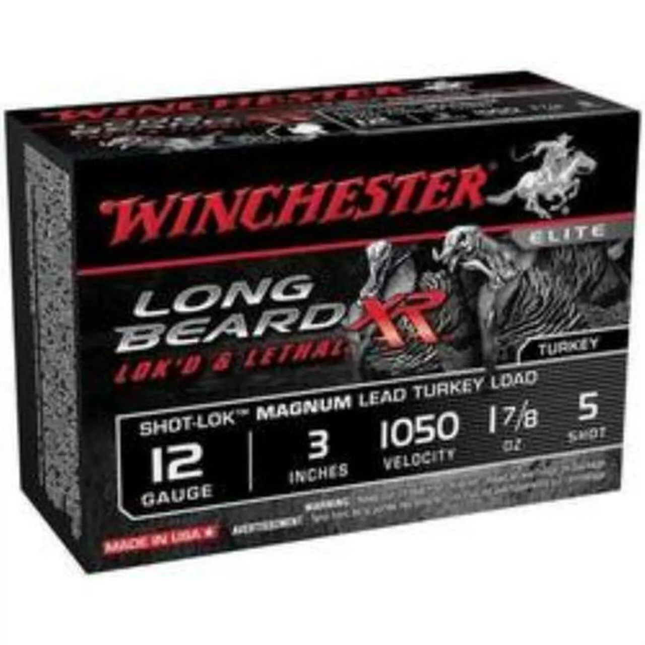 Winchester Long Beard XR, 12 Ga, #5 Lead, 3 1-7/8 Oz, 10rd/Box