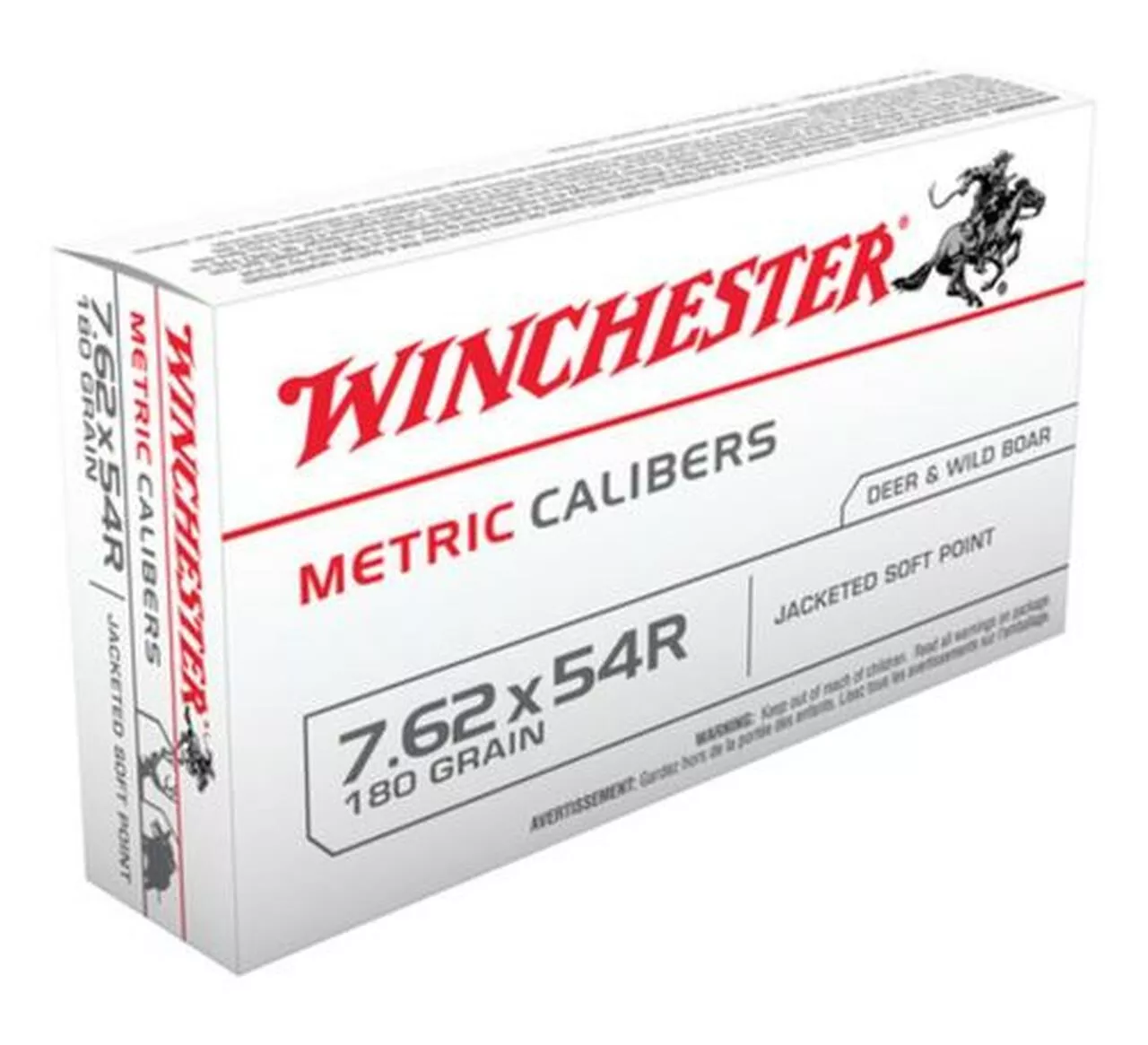 Winchester Metric 7.62x54mm Russian Soft Point 180gr, 20Box/20Case