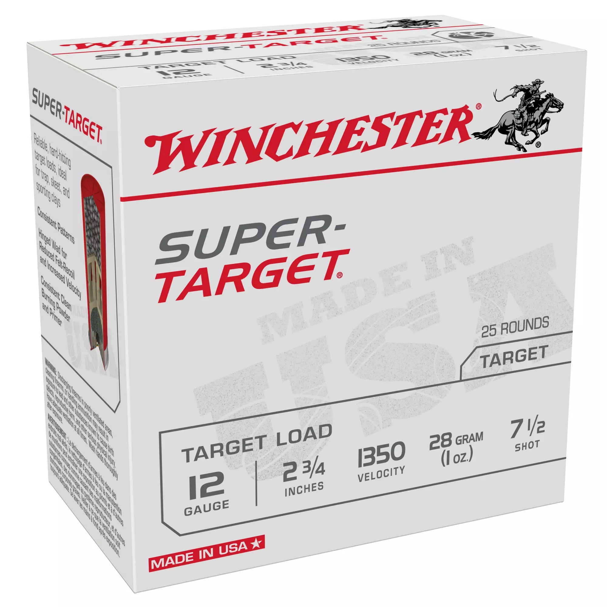 Winchester Super-Target 12 Gauge 2 3/4'' 1 oz #7.5 Shot