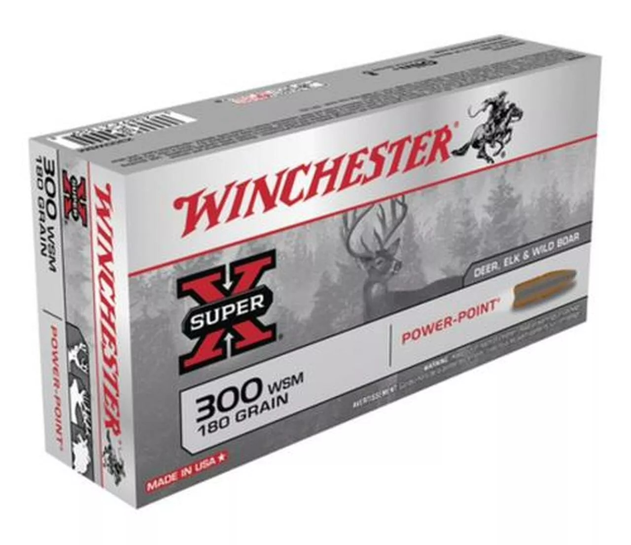 Winchester Super X 300 Short Mag Power-Point 180gr, 20Box/10Case