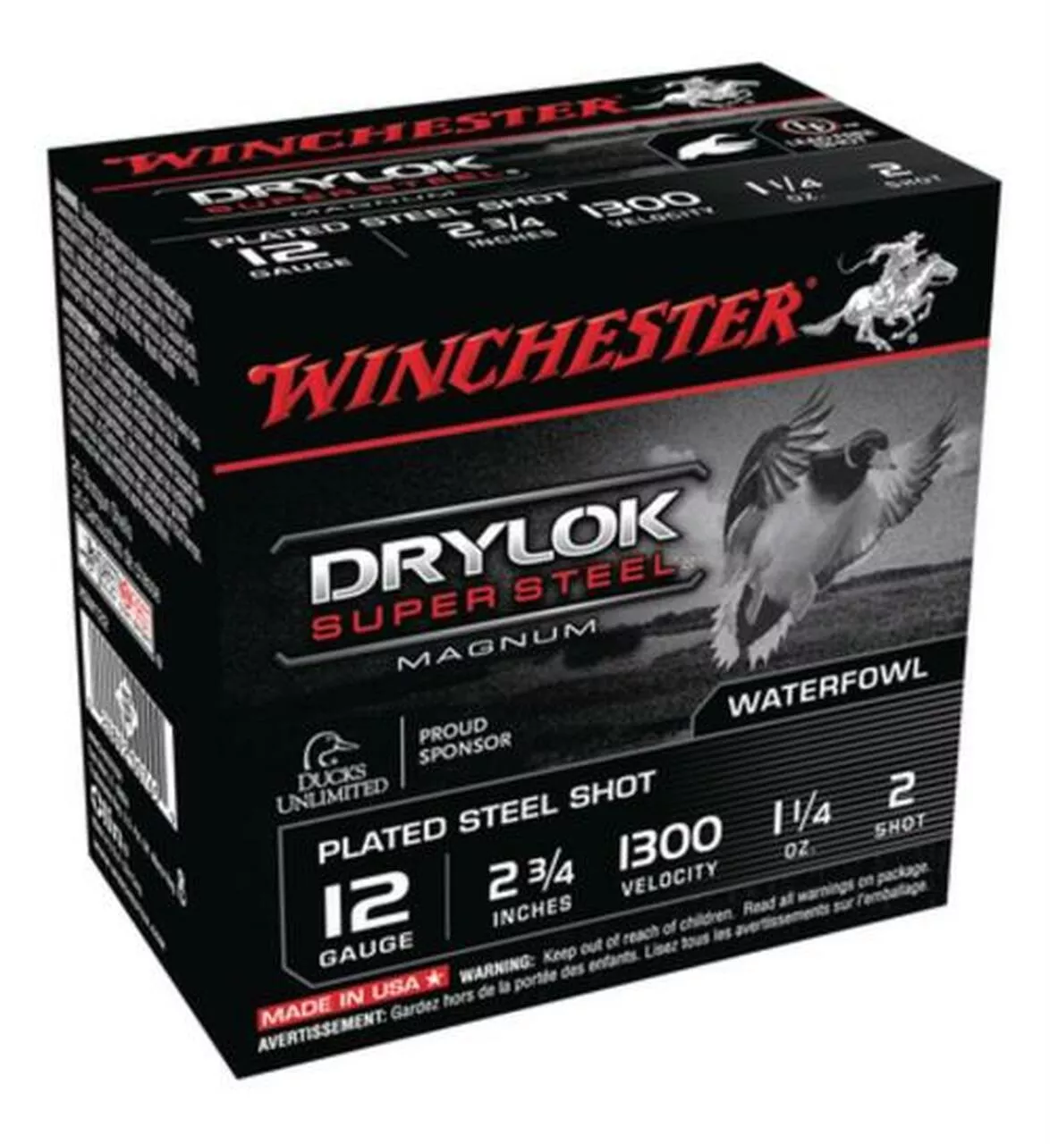 Winchester Super X Waterfowl Loads 12 ga 2.75″ 1-1/4 oz 2 Shot 25Box/10Case