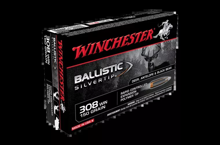 Winchester Supreme Ammunition 308 Winchester 150 Grain Ballistic Silvertip (20pk) (SBST308)