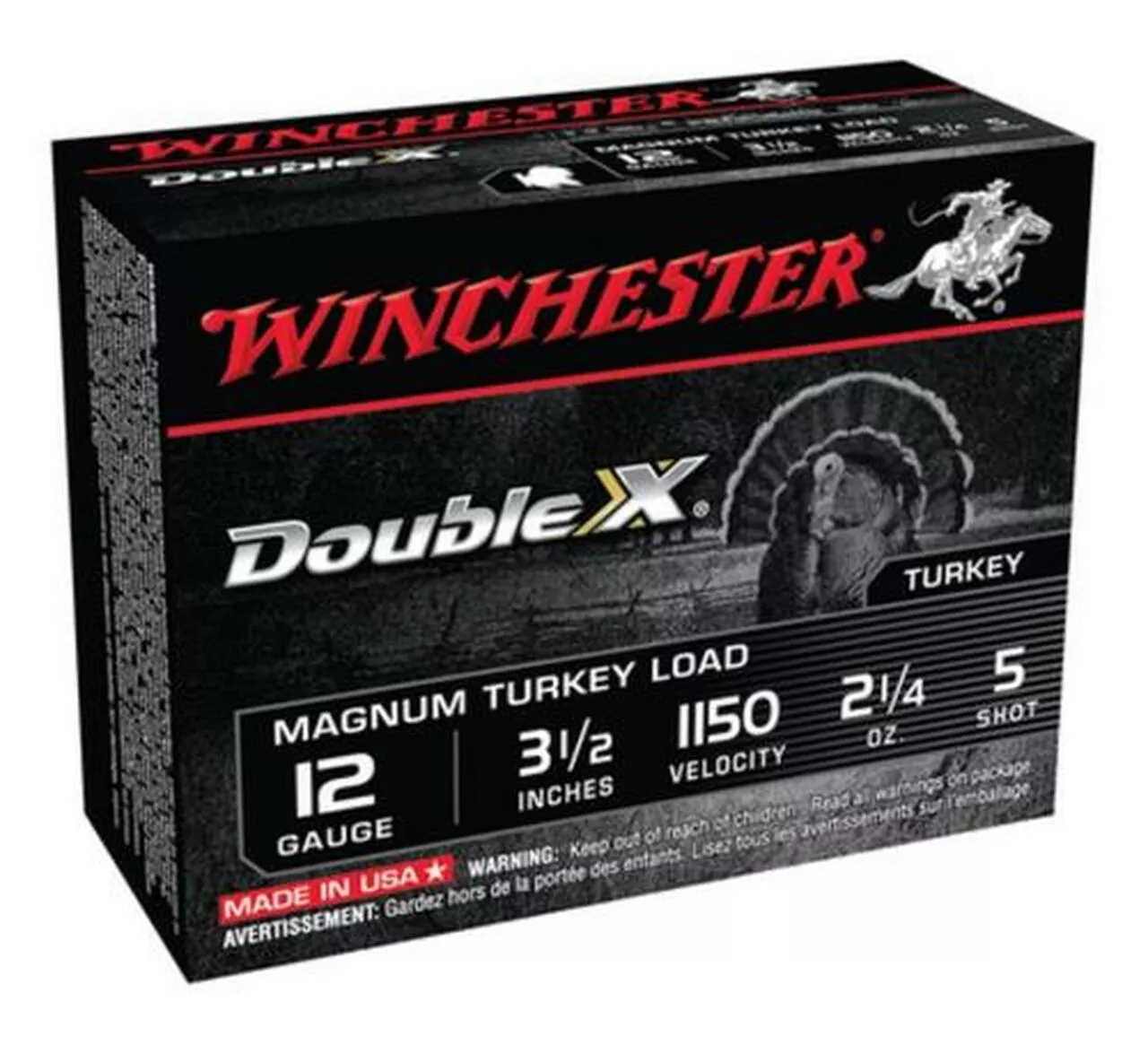 Winchester Supreme Double X Turkey 12ga 3.5″ 2-1/4oz 5 Shot 10Box