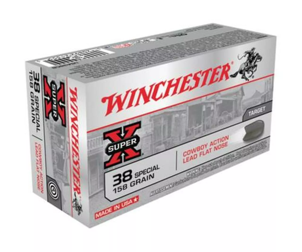 Winchester USA 38 Special Lead 158gr, 50Box/10Case