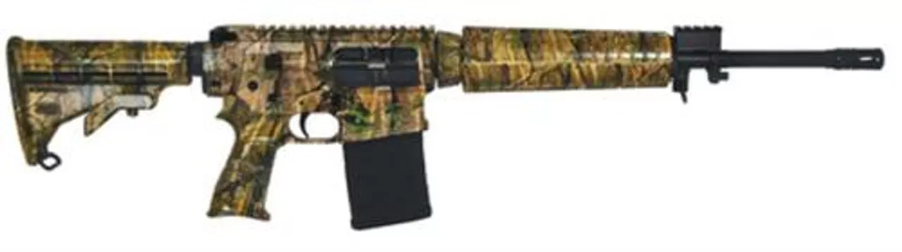 Windham Weaponry SRC .308/7.62x51mm 16.5″ Chrome Lined Medium Profile Barrel, TimberTec Camouflage Finish 20rd Mag