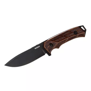 Woox Rock62 Fixed Blade Knife, Walnut, 4-1/4" Blade (Sleipner Steel)