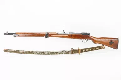 WW2 Japanese Bringback Set - Type 99 Rifle & Handmade Katana