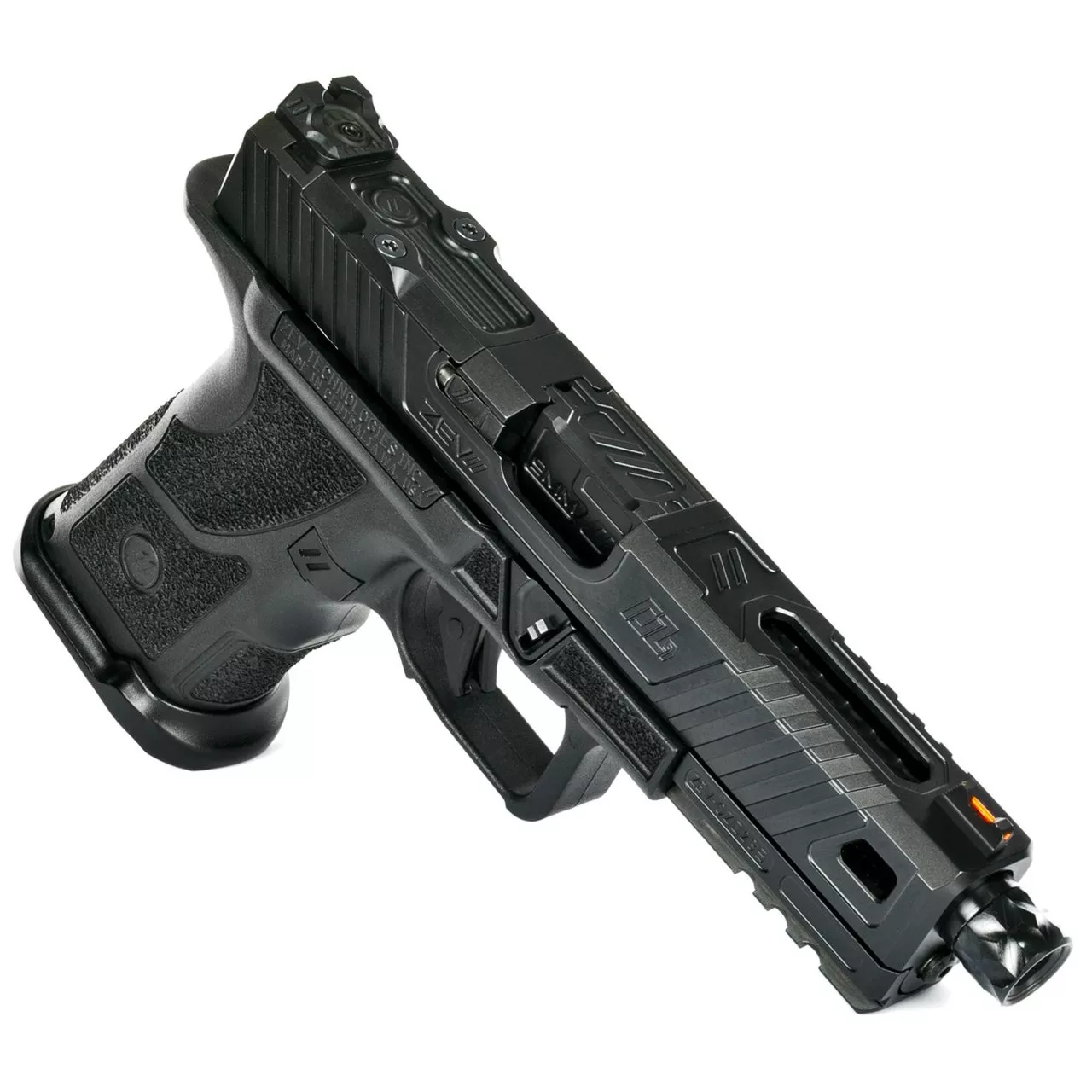 ZEV Technologies OZ9 Elite Covert 9mm, MG Threaded DLC Barrel, Black, 15rd