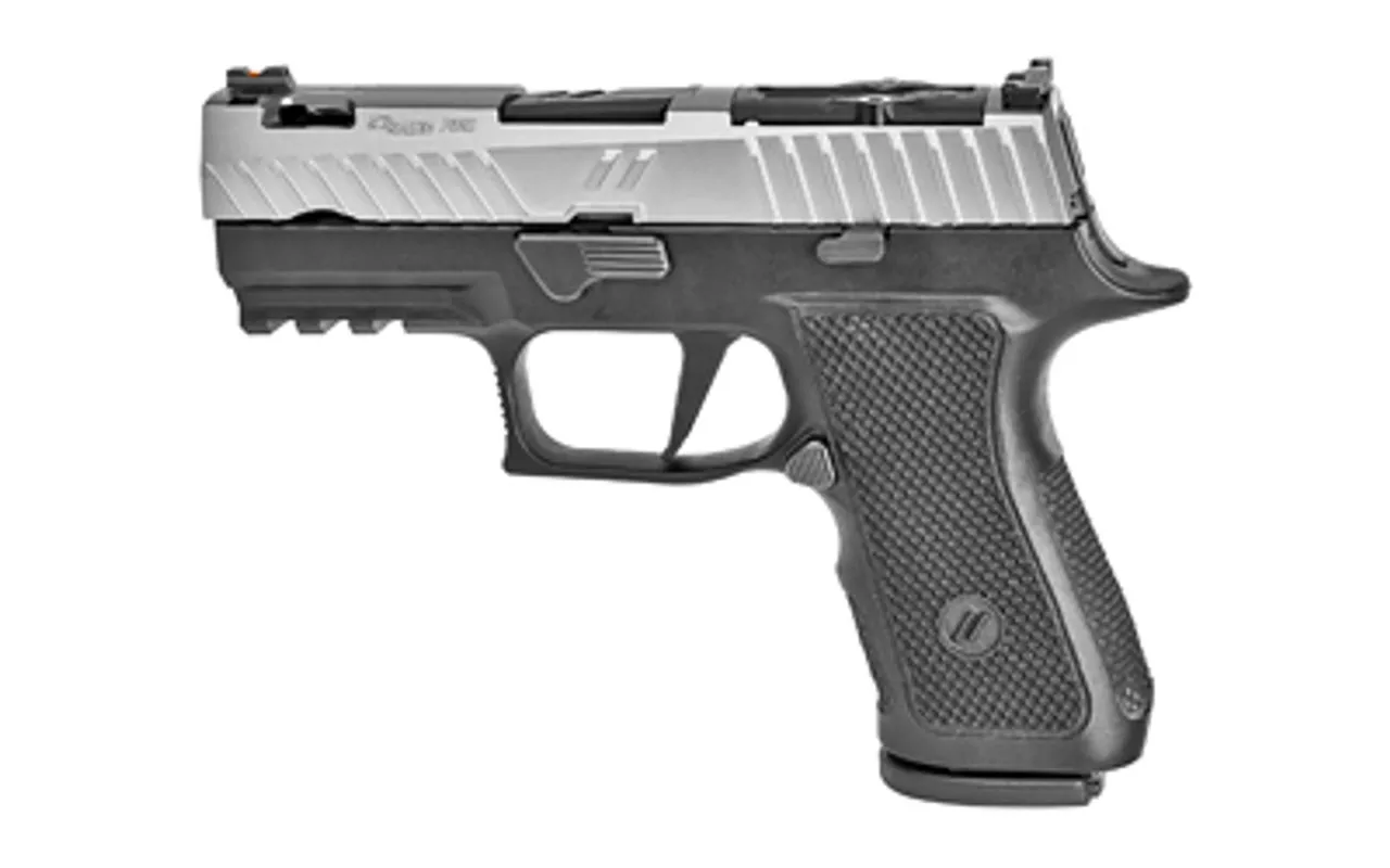 ZEV Technologies Z320 XCOMPACT, Octane Gun Mod, 9mm, 3.6″ Barrel, Black Frame/Titanium Gray Slide, Fiber Optic Combat Sights, RMR Optic Cut, 2-15Rd Mags