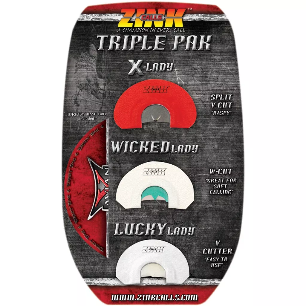 Zink Triple Pack Turkey Diaphragm Calls 3 pk.