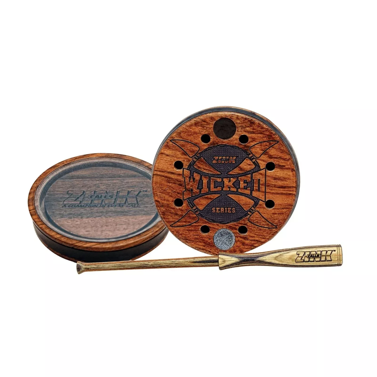Zink Wicked Series Pot Call Crystal - Brazilian Cherry Pan Weatherproof Design