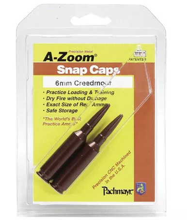 A-Zoom 6mm Creedmoor Snap Cap 2-Pack