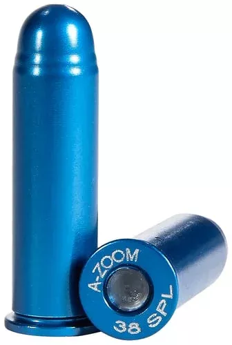A-Zoom Snap Cap, 38 Spl, Blue, 12-pack